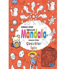 Çocuklar İçin Mandala Kırmızı