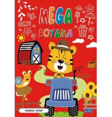 Mega Boyama Kırmızı Kitap