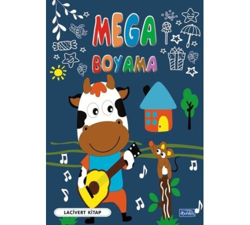 Mega Boyama Lacivert Kitap