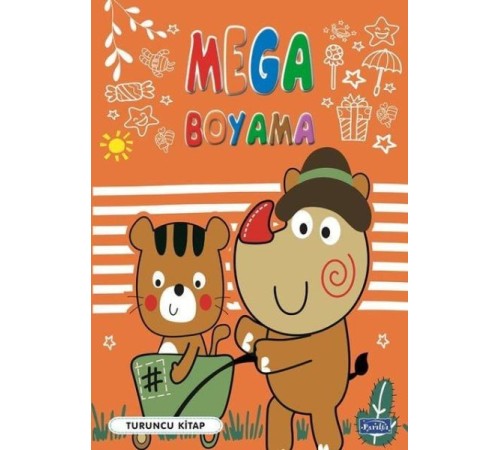 Mega Boyama Turuncu Kitap