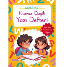 Kılavuz Çizgili Yazı Defteri Büyük Boy - Turuncu