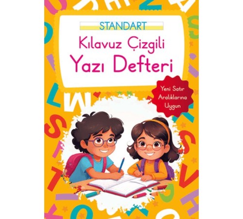 Kılavuz Çizgili Yazı Defteri Büyük Boy - Turuncu