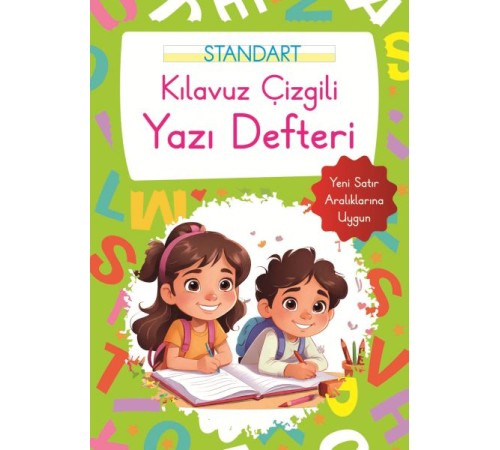 Kılavuz Çizgili Yazı Defteri Büyük Boy - Yeşil