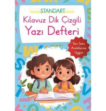 Kılavuz Dik Çizgili Yazı Defteri Küçük Boy - Mavi