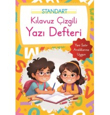 Kılavuz Çizgili Yazı Defteri Küçük Boy - Turuncu