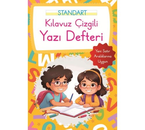 Kılavuz Çizgili Yazı Defteri Küçük Boy - Turuncu