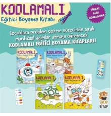 Kodlamalı Eğitici Boyama Kitabı 4-6 Yaş (4 Kitap Takım)
