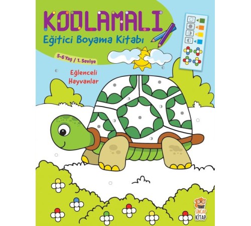 Kodlamalı Eğitici Boyama Kitabı - Eğlenceli Hayvanlar