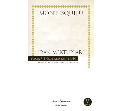 İran Mektupları - Hasan Ali Yücel Klasikleri