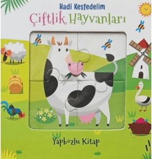 Hadi Keşfedelim - Çiftlik Hayvanları Yapbozlu Karton Kitap