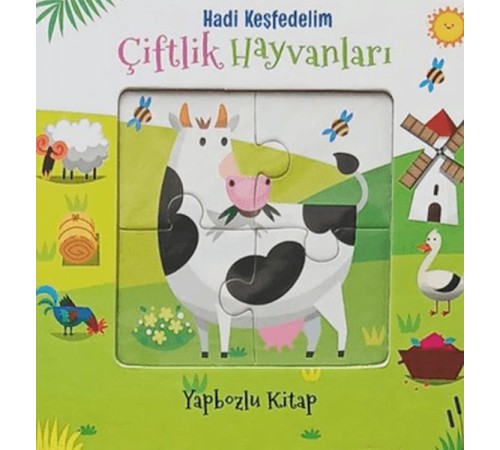 Hadi Keşfedelim - Çiftlik Hayvanları Yapbozlu Karton Kitap Hadi Keşfedelim - Çiftlik Hayvanları Yapbozlu Karton Kitap
