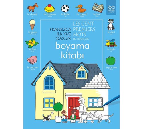 Fransızca İlk Yüz Sözcük Boyama Kitabı