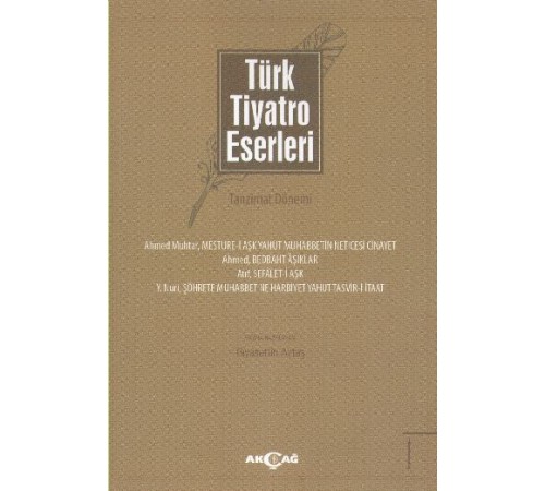 Türk Tiyatro Eserleri 1 / Tanzimat Dönemi