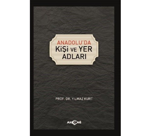 Anadoluda Kişi ve Yer Adları