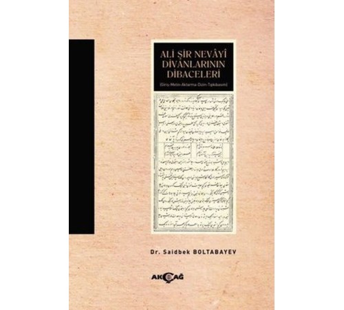 Ali Şir Nevayi Divanlarının Dibaceleri