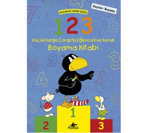 Afacanlar Takımı Dizisi: 1-2-3 Küçük Karga Çorap’la Eğlenceli ve Komik Boyama Kitabı