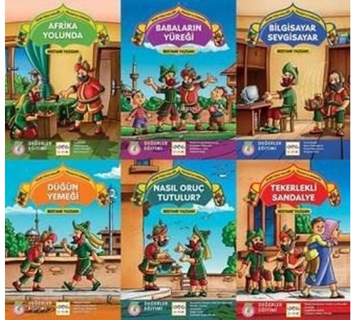 Güler Yüzle Tatlı Söz - Hacivat'la Karagöz Dizisi (6 Kitap)(Değerler eğitimi)