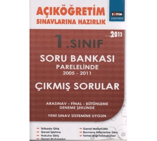 1. Sınıf Açıköğretim Sınavlarına Hazırlık 1. Sınıf Açıköğretim Sınavlarına Hazırlık