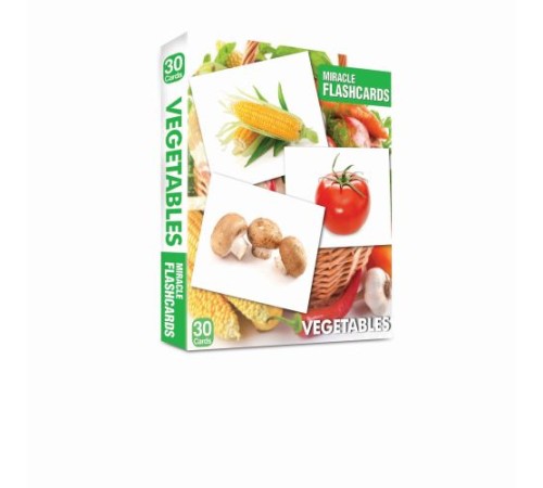 Vegetables Miracle Flashcards (30 Cards)