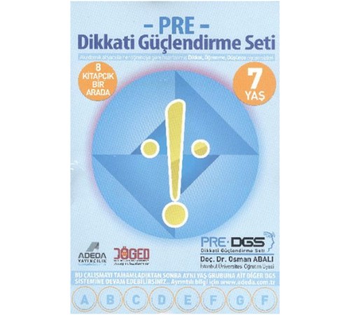 Pre Dikkati Güçlendirme Seti – 1.Sınıf – 7 yaş Pre Dikkati Güçlendirme Seti – 1.Sınıf – 7 yaş