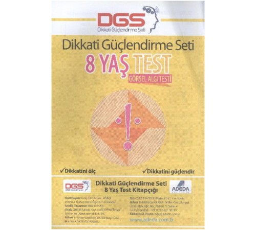 Dikkati Güçlendirme Seti 8 Yaş Test