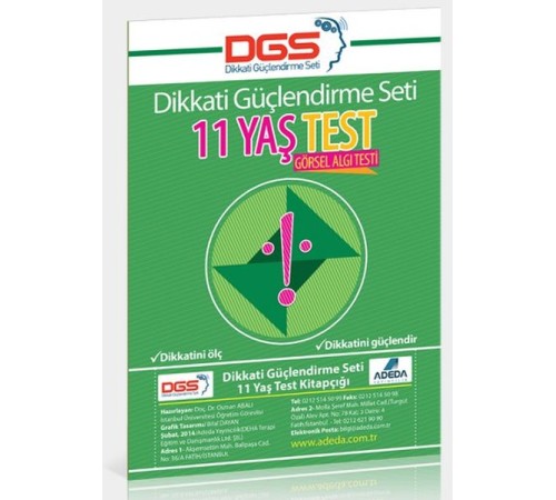 Dikkati Güçlendirme Seti 11 Yaş Test