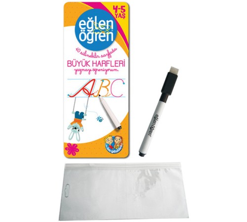 Eğlen Öğren - 40 Silinebilir Sayfada - Büyük Harfleri Yazmayı Öğreniyorum (4-5 Yaş) Eğlen Öğren - 40 Silinebilir Sayfada - Büyük Harfleri Yazmayı Öğreniyorum (4-5 Yaş)