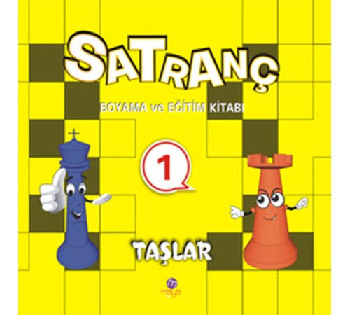 Satranç Boyama ve Eğitim Kitabı -1 / Taşlar