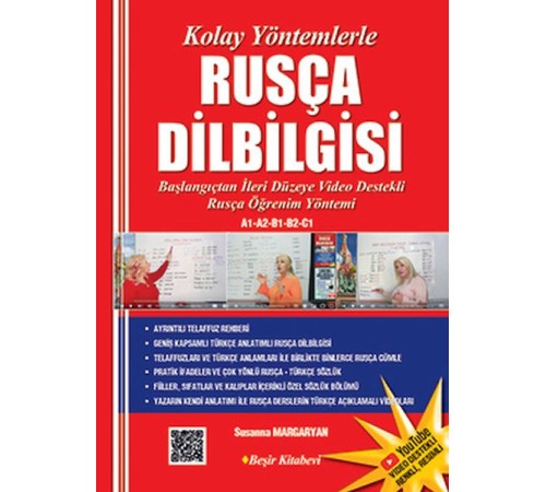 Kolay Yöntemlerle Rusça Dilbilgisi Renkli Resimli  Video destekli Karekodlu