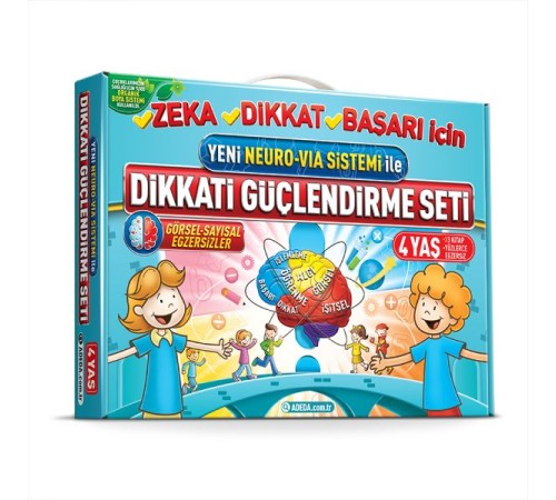 Dikkati Güçlendirme Seti - Anasınıfı – 4 Yaş Neuro-Via