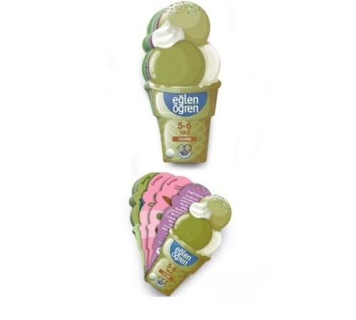 Eğlen Öğren Ice Cream - 120 Soru (5-6 Yaş) Eğlen Öğren Ice Cream - 120 Soru (5-6 Yaş)