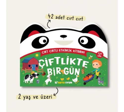 Cırt Cırtlı Etkinlik Kitabım - Çiftlikte Bir Gün (2+ Yaş) Cırt Cırtlı Etkinlik Kitabım - Çiftlikte Bir Gün (2+ Yaş)