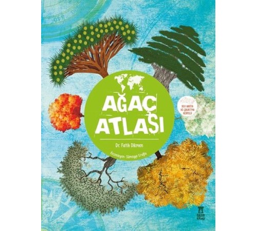 Ağaç Atlası- Dev Harita ve Çıkartma Hediyeli- Karton Kapak