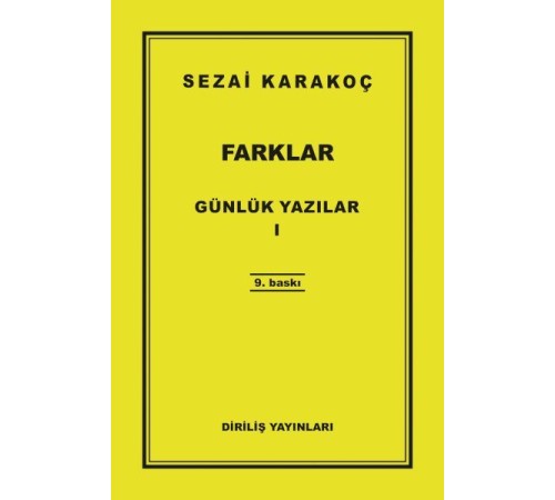 Günlük Yazılar 1 - Farklar