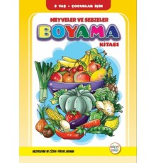 Meyveler ve Sebzeler Boyama Kitabı