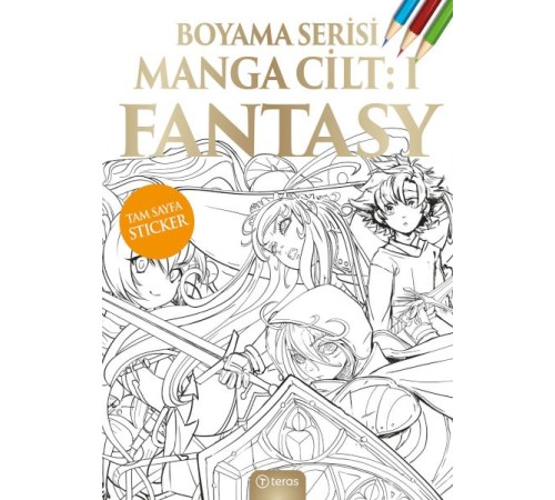 Manga Boyama Cilt I: Fantasy