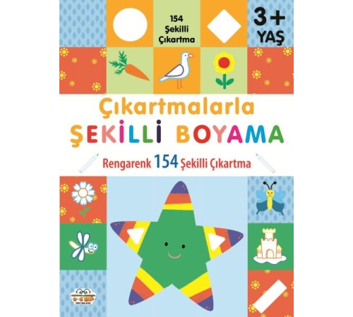 Çıkartmalarla Şekilli Boyama 3 Yaş Üstü Çıkartmalarla Şekilli Boyama 3 Yaş Üstü