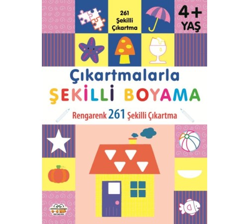 Çıkartmalarla Şekilli Boyama 4 Yaş Üstü