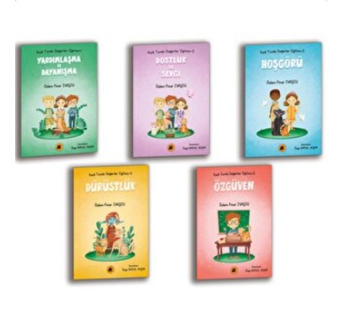 Kedi Tombi Değerler Eğitimi Seti (5 Kitap)