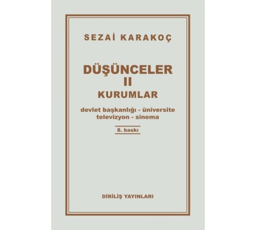 Düşünceler 2 - Kurumlar