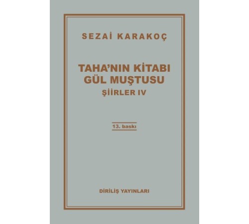 Şiirler 4 - Tahanın Kitabı Gül Muştusu