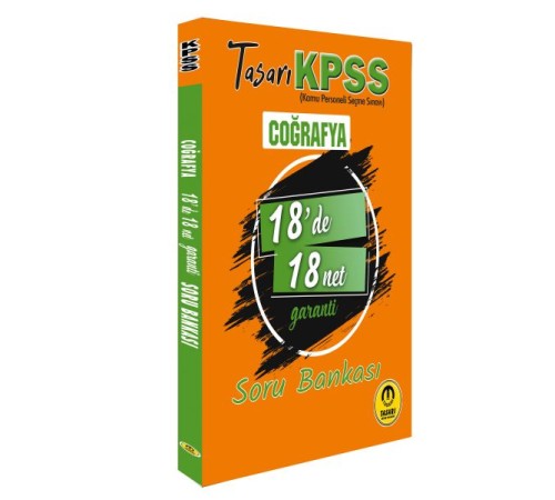 Tasarı KPSS Coğrafya 18'de 18 Net Soru Bankası