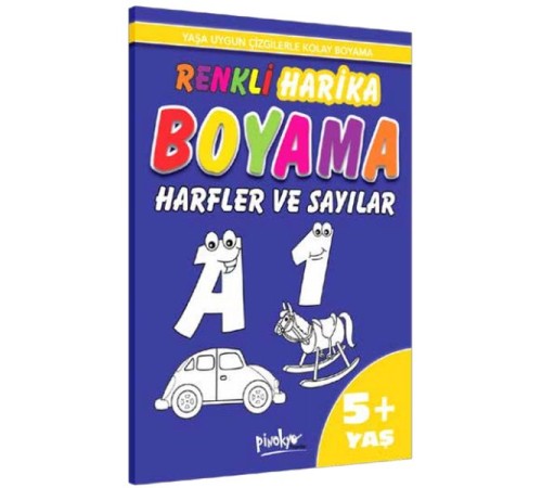 Renkli Harika Boyama Harfler ve Sayılar (5+Yaş)