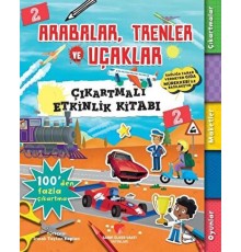 Arabalar, Trenler ve Uçaklar - Çıkartmalı Etkinlik Kitabı 2