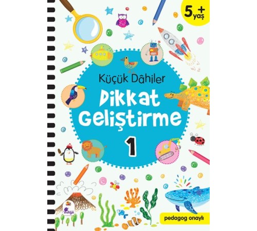 Küçük Dahiler Dikkat Geliştirme 1 - 5+ Yaş (Pedagog Onaylı)
