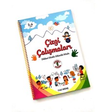 Çizgi Çalışmaları - Dikkat Odaklı Etkinlik Kitabı