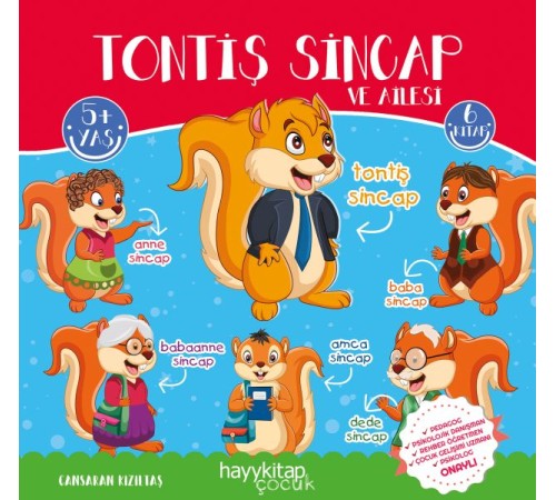Tontiş Sincap ve Ailesi 6’lı Öykü Seti