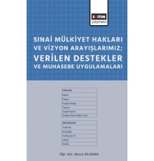 Sınai Mülkiyet Hakları ve Vizyon Arayışlarımız; Verilen Destekler ve Muhasebe Uygulamaları