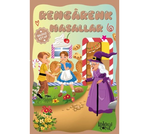 Çocuklar için Hayal ve Odak Geliştirici Rengarenk Masallar Bronz Kitap