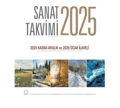 Sanat Takvimi 2025 Duvar Takvimi